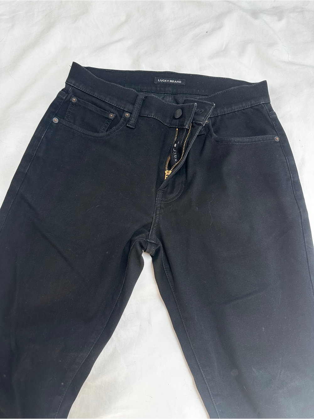 Lucky Brand Men's Black Slim Straight Jeans